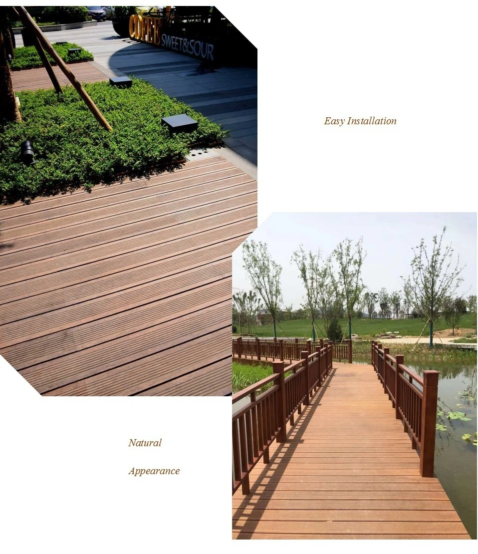 Anti-Insect Waterproof High Density Eco-Friendly Outdoor Strand Woven Bamboo Decking