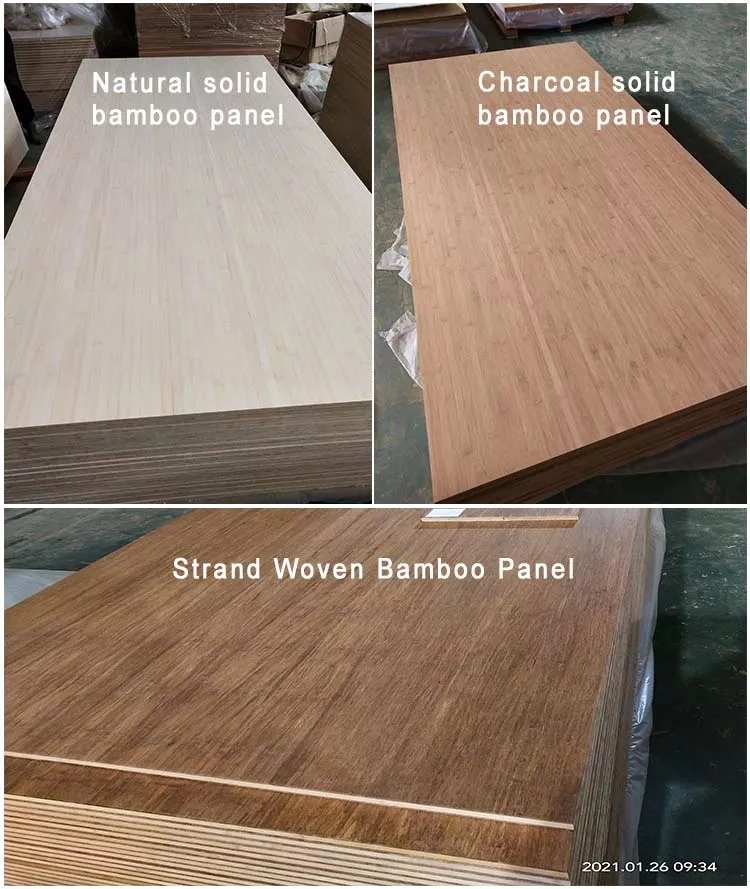 Natural Bamboo Plywood Sheet Eco-Friendly Bamboo Board Vertical and Horizontal Bamboo Panel High Quality